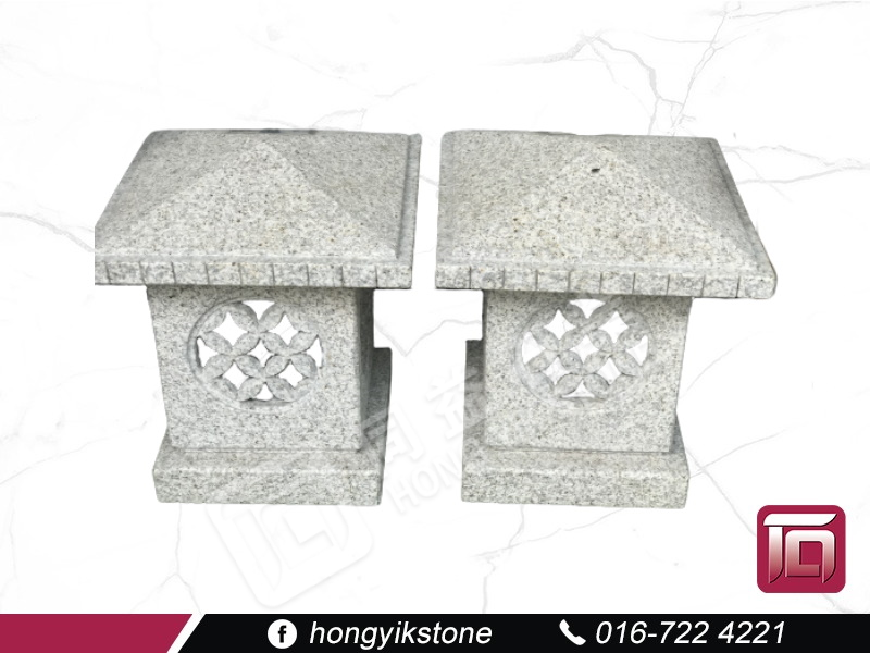 Four Corner Ancient Line Lantern Seat (Solar Energy)